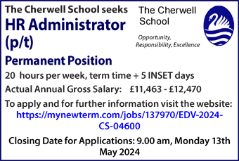 Cherwell School seeks HR Administrator