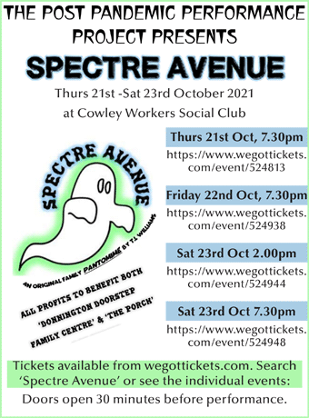 Spectre Avenue: A charity pantomime in aid of Donnington Doorstep Family Centre and The Porch