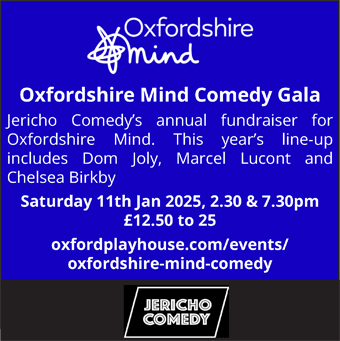 Oxfordshire Mind Comedy Gala, Oxford Playhouse, Saturday 11th January