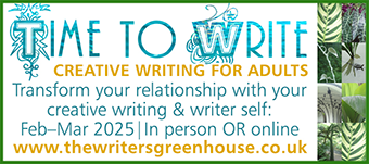 Time to Write with The Writers' Greenhouse - creative writing for adults