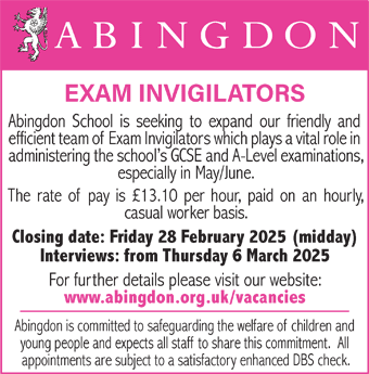 Abingdon School seek Exam Invigilators