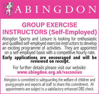 Abingdon School seek GROUP EXERCISE INSTRUCTORS (Self-Employed)