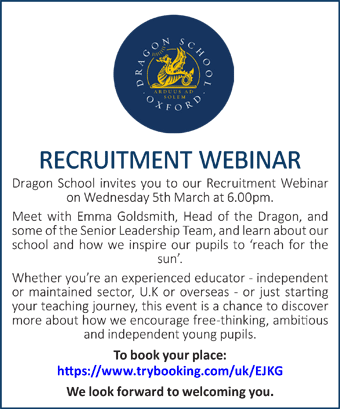 Dragon School invites you to a Recruitment Webinar