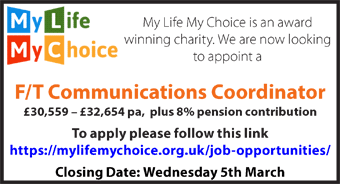 My Life My Choice seeks F/T Communications Coordinator