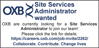 OXB seek a Site Services Administrator