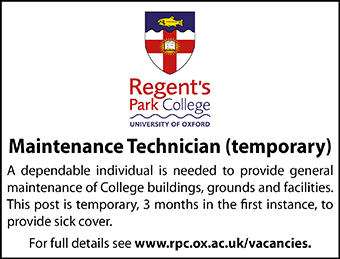 Regent's Park College seeks Maintenance Technician