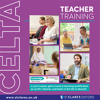 St Clare's offers CELTA Teacher training