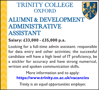 Trinity College seeks Alumni & Development Administrative Assistant