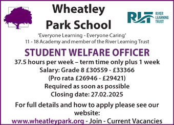 Wheatley Park School seek Student Welfare Officer