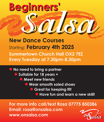 Salsa course for Beginners: weekly classes in Summertown