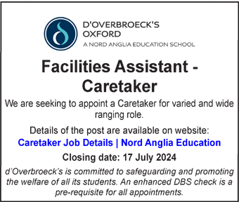 d'Overbroecks seeks Facilities Assistant - Caretaker