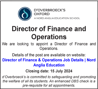 d'Overbroecks seeks Director of Finance and Operations
