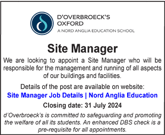 d'Overbroecks seeks Site Manager