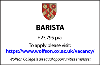 Wolfson College seeks a Barista