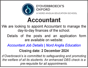 d'Overbroecks seeks Accountant