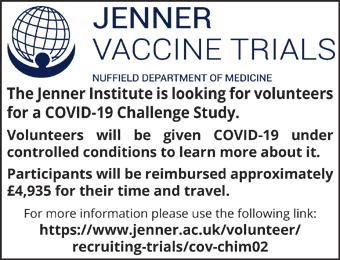 Seeking volunteers for COVID-19 Challenge Study