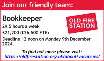 The Old Fire Station are hiring a Bookkeeper