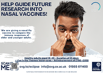 Help guide future research into nasal vaccines