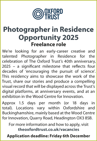 The Oxford Trust seeks a Photographer