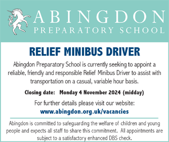 Abingdon School seek Relief Minibus Drivers