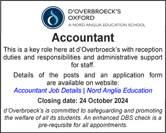 d'Overbroecks seeks Accountant